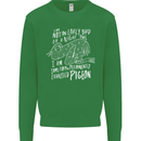 Funny Always Tired Fatigued Exhausted Pigeon Kids Sweatshirt Jumper Irish Green