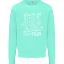 Funny Always Tired Fatigued Exhausted Pigeon Kids Sweatshirt Jumper Peppermint