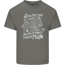 Funny Always Tired Fatigued Exhausted Pigeon Kids T-Shirt Childrens Charcoal