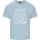 Funny Always Tired Fatigued Exhausted Pigeon Kids T-Shirt Childrens Light Blue