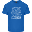 Funny Always Tired Fatigued Exhausted Pigeon Kids T-Shirt Childrens Royal Blue
