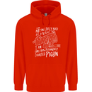 Funny Always Tired Fatigued Exhausted Pigeon Mens 80% Cotton Hoodie Bright Red