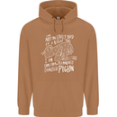 Funny Always Tired Fatigued Exhausted Pigeon Mens 80% Cotton Hoodie Caramel Latte