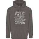 Funny Always Tired Fatigued Exhausted Pigeon Mens 80% Cotton Hoodie Charcoal