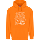 Funny Always Tired Fatigued Exhausted Pigeon Mens 80% Cotton Hoodie Orange