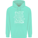 Funny Always Tired Fatigued Exhausted Pigeon Mens 80% Cotton Hoodie Peppermint