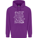 Funny Always Tired Fatigued Exhausted Pigeon Mens 80% Cotton Hoodie Purple