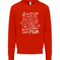 Funny Always Tired Fatigued Exhausted Pigeon Mens Sweatshirt Jumper Bright Red
