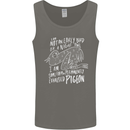 Funny Always Tired Fatigued Exhausted Pigeon Mens Vest Tank Top Charcoal