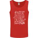 Funny Always Tired Fatigued Exhausted Pigeon Mens Vest Tank Top Red