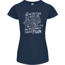 Funny Always Tired Fatigued Exhausted Pigeon Womens Petite Cut T-Shirt Navy Blue