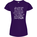 Funny Always Tired Fatigued Exhausted Pigeon Womens Petite Cut T-Shirt Purple