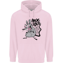 Funny Anxious Rat Anxiety Childrens Kids Hoodie Light Pink