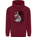 Funny Anxious Rat Anxiety Childrens Kids Hoodie Maroon