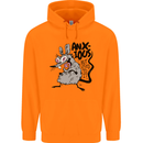Funny Anxious Rat Anxiety Childrens Kids Hoodie Orange