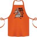 Funny Anxious Rat Anxiety Cotton Apron 100% Organic Orange