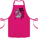 Funny Anxious Rat Anxiety Cotton Apron 100% Organic Pink