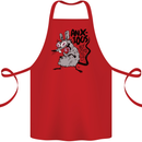 Funny Anxious Rat Anxiety Cotton Apron 100% Organic Red