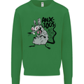 Funny Anxious Rat Anxiety Kids Sweatshirt Jumper Irish Green
