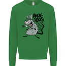 Funny Anxious Rat Anxiety Kids Sweatshirt Jumper Irish Green