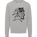 Funny Anxious Rat Anxiety Kids Sweatshirt Jumper Sports Grey
