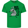 Funny Anxious Rat Anxiety Kids T-Shirt Childrens Irish Green
