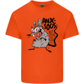 Funny Anxious Rat Anxiety Kids T-Shirt Childrens Orange