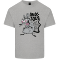 Funny Anxious Rat Anxiety Kids T-Shirt Childrens Sports Grey
