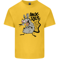 Funny Anxious Rat Anxiety Kids T-Shirt Childrens Yellow