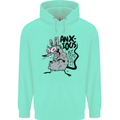 Funny Anxious Rat Anxiety Mens 80% Cotton Hoodie Peppermint