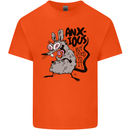 Funny Anxious Rat Anxiety Mens Cotton T-Shirt Tee Top Orange
