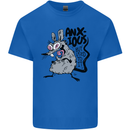 Funny Anxious Rat Anxiety Mens Cotton T-Shirt Tee Top Royal Blue