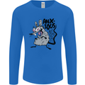 Funny Anxious Rat Anxiety Mens Long Sleeve T-Shirt Royal Blue