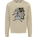 Funny Anxious Rat Anxiety Mens Sweatshirt Jumper Sand
