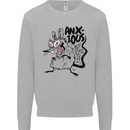 Funny Anxious Rat Anxiety Mens Sweatshirt Jumper Sports Grey