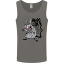 Funny Anxious Rat Anxiety Mens Vest Tank Top Charcoal