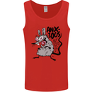 Funny Anxious Rat Anxiety Mens Vest Tank Top Red