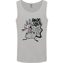 Funny Anxious Rat Anxiety Mens Vest Tank Top Sports Grey