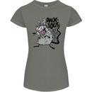 Funny Anxious Rat Anxiety Womens Petite Cut T-Shirt Charcoal