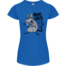 Funny Anxious Rat Anxiety Womens Petite Cut T-Shirt Royal Blue
