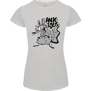 Funny Anxious Rat Anxiety Womens Petite Cut T-Shirt Sports Grey