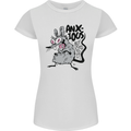 Funny Anxious Rat Anxiety Womens Petite Cut T-Shirt White