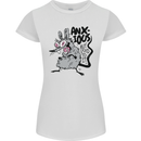 Funny Anxious Rat Anxiety Womens Petite Cut T-Shirt White