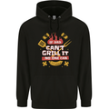 Funny BBQ If Dad Cant Grill It No One Can Childrens Kids Hoodie Black