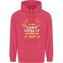 Funny BBQ If Dad Cant Grill It No One Can Childrens Kids Hoodie Heliconia