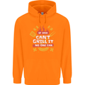 Funny BBQ If Dad Cant Grill It No One Can Childrens Kids Hoodie Orange