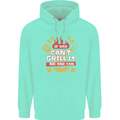 Funny BBQ If Dad Cant Grill It No One Can Childrens Kids Hoodie Peppermint
