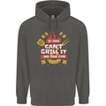 Funny BBQ If Dad Cant Grill It No One Can Childrens Kids Hoodie Storm Grey