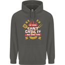 Funny BBQ If Dad Cant Grill It No One Can Childrens Kids Hoodie Storm Grey