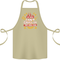 Funny BBQ If Dad Cant Grill It No One Can Cotton Apron 100% Organic Khaki